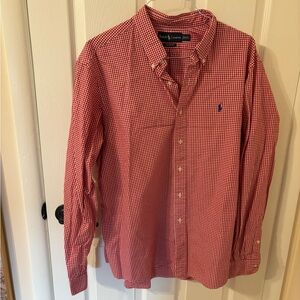 Ralph Lauren Men's Red Gingham Shirt